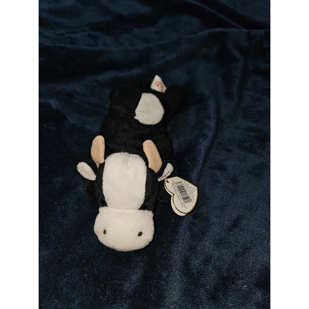 Ty Beanie Babies Daisy the Cow Black White Spotted Plush Toy 1994 Vintage Tagged